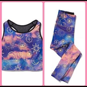 3 pc set Victoria secret legging bra tee med Large